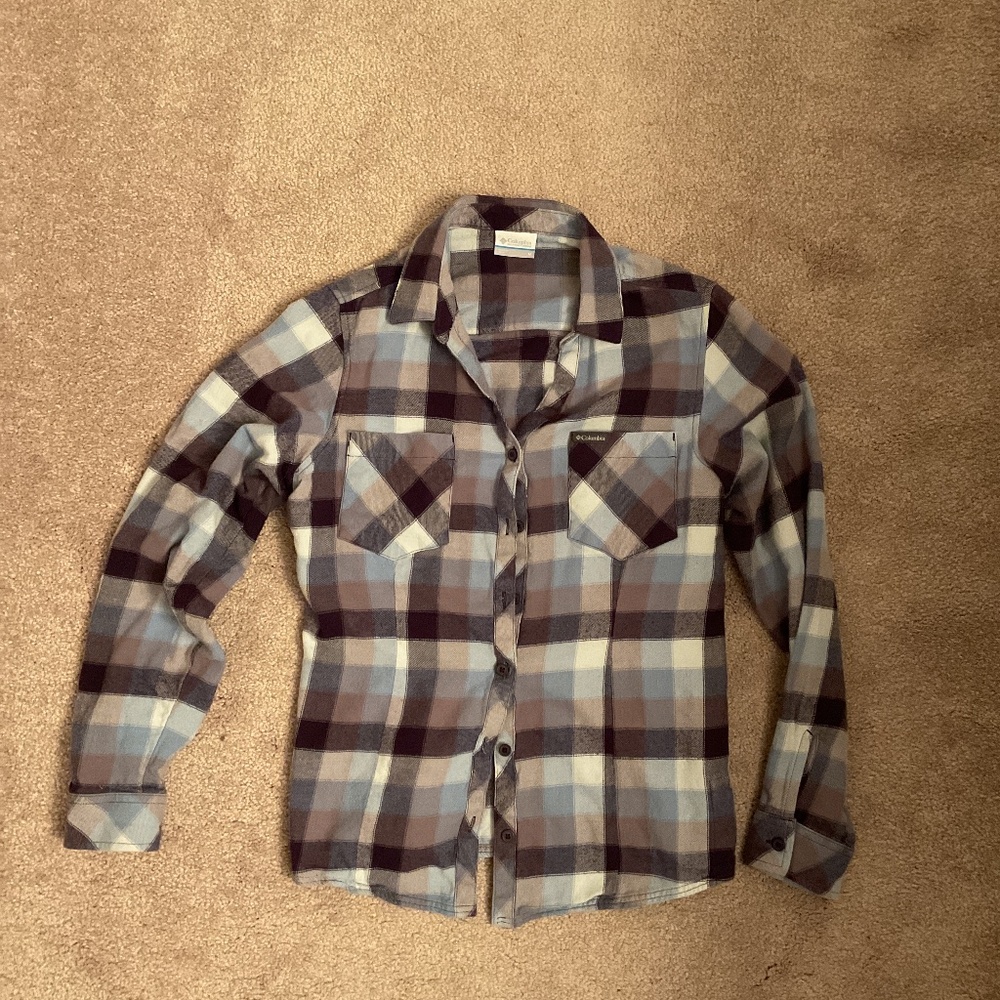 Columbia, flannel plaid, medium